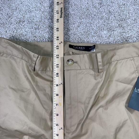 Lauren Ralph Lauren Pants Size 14 Women Tan Resort 23 Wide Leg Cropped - Picture 8 of 10